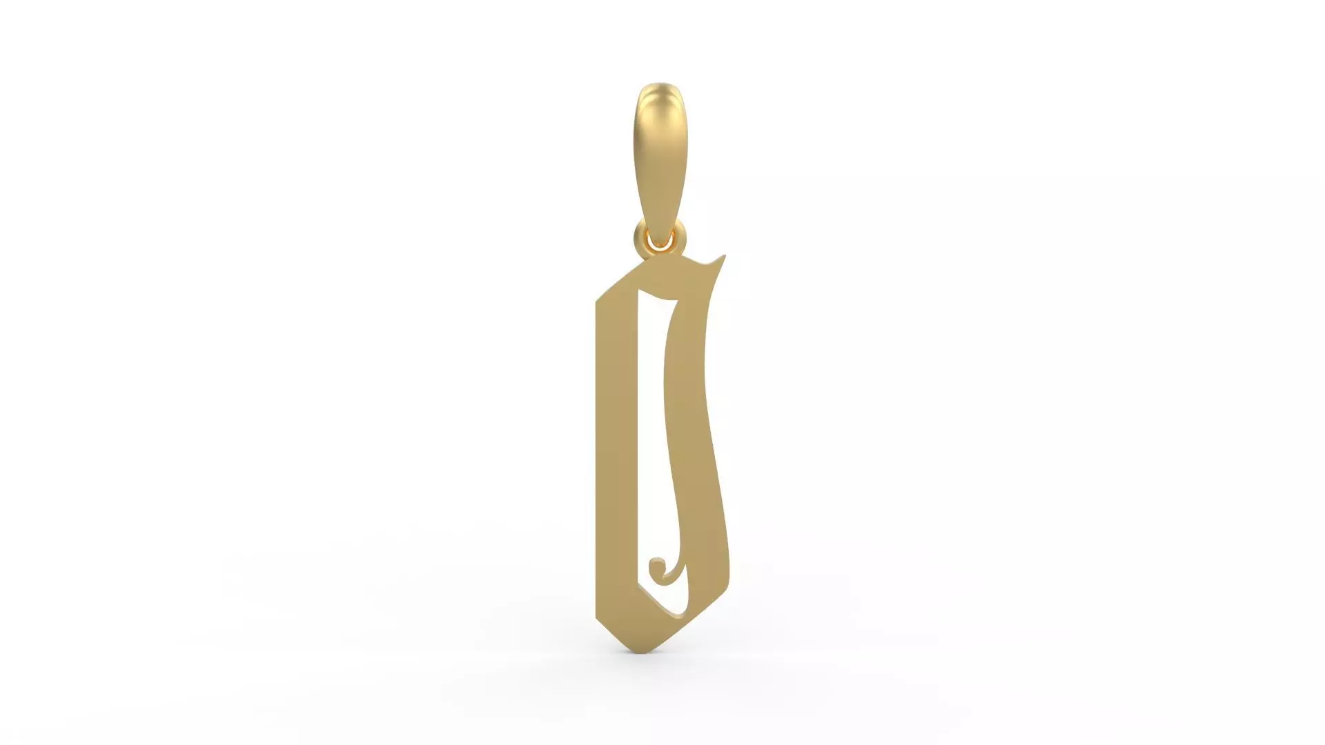 Initial Letters Pendant Marseille O 3D print model_0