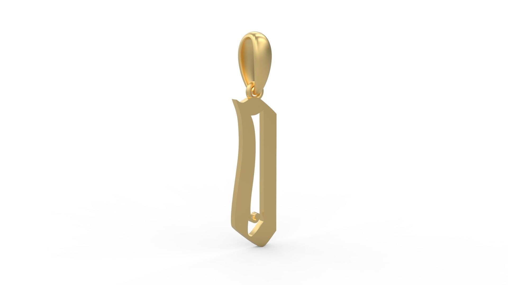 Initial Letters Pendant Marseille O 3D print model_3