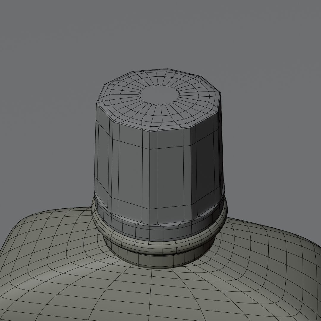 Shiling oil bottle 3D model_14