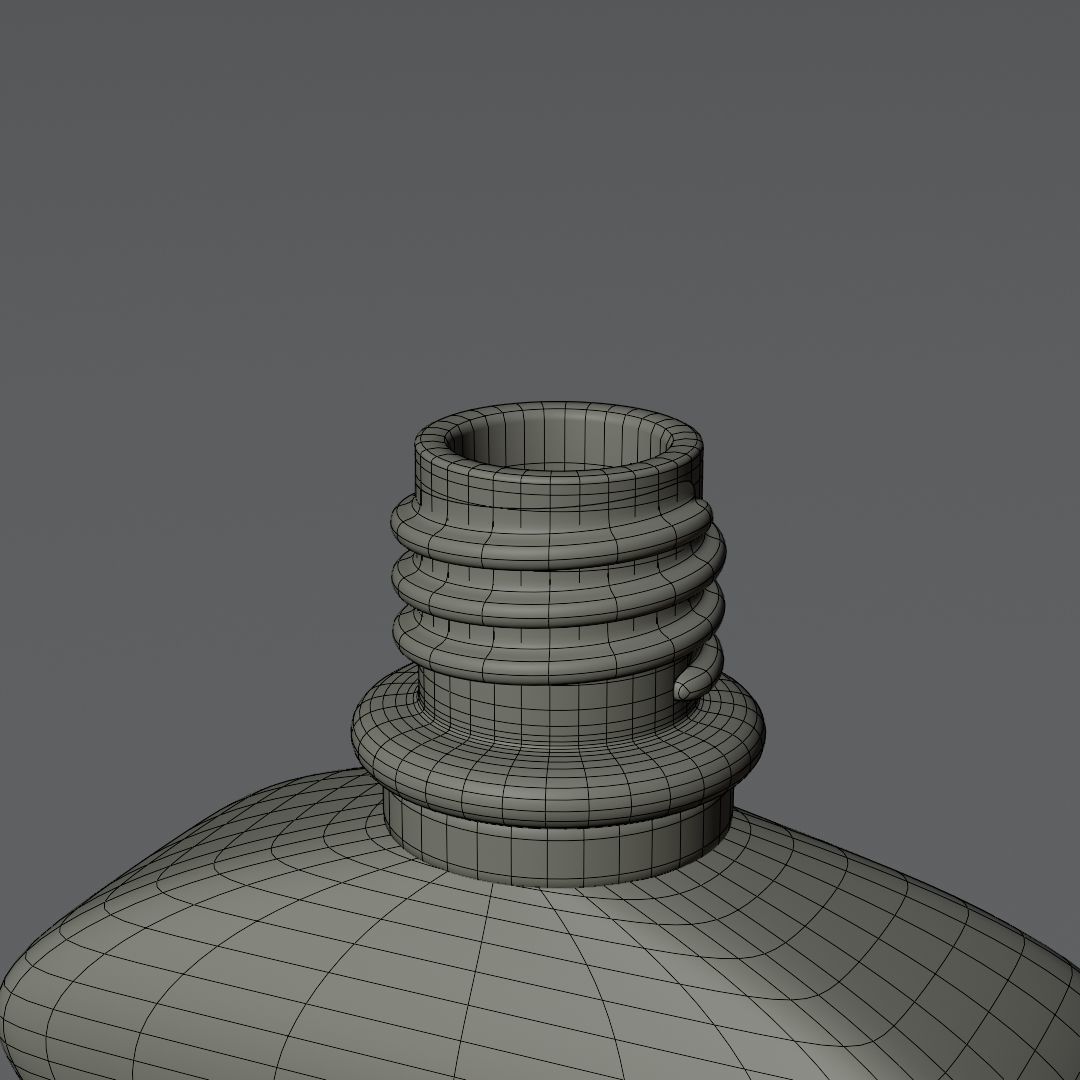 Shiling oil bottle 3D model_15