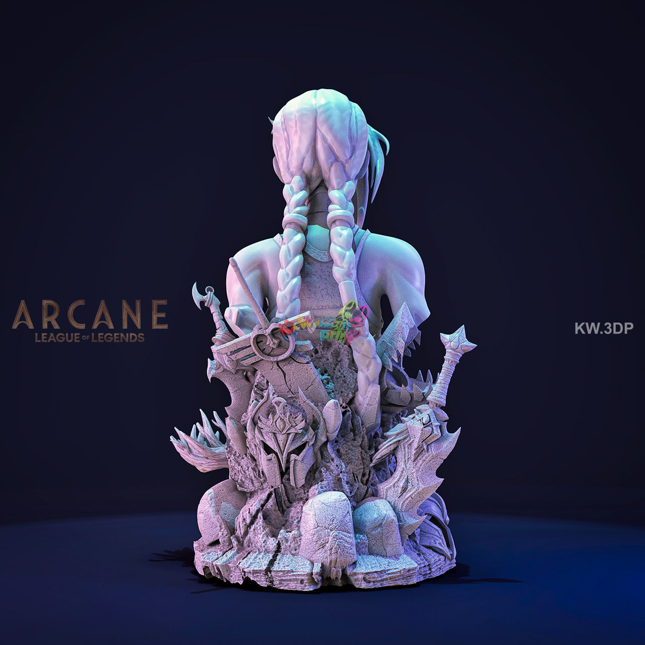 Pedestal Arcane Jimx 3D print model_4