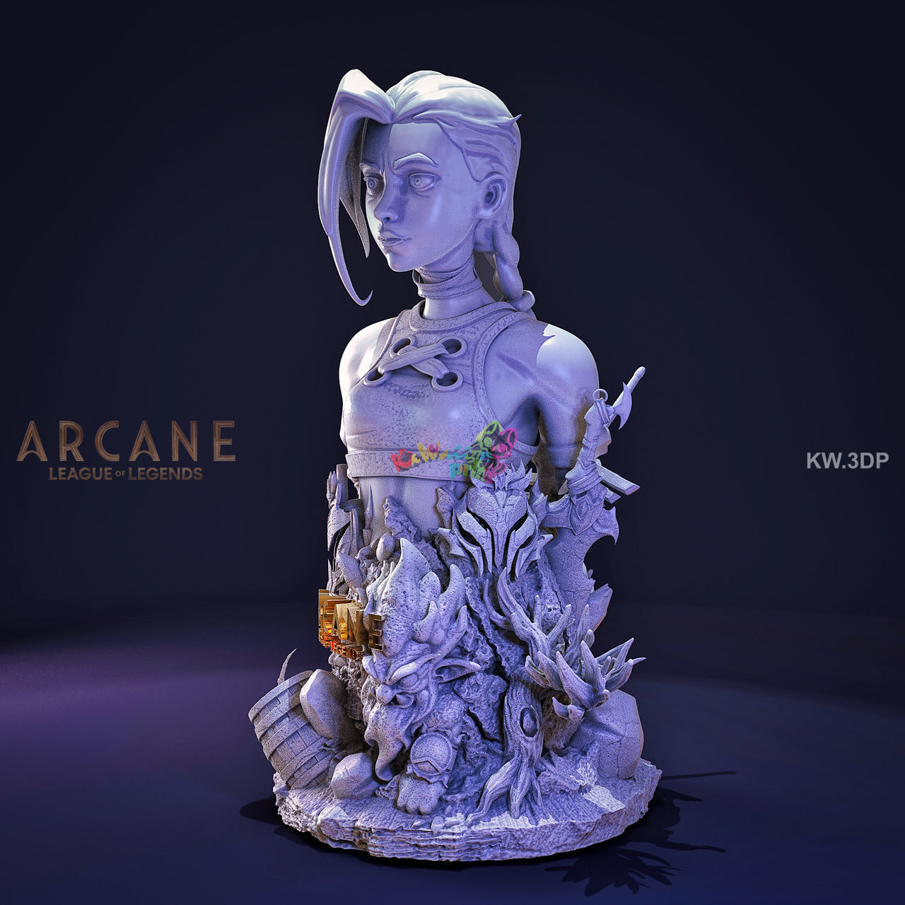 Pedestal Arcane Jimx 3D print model_3