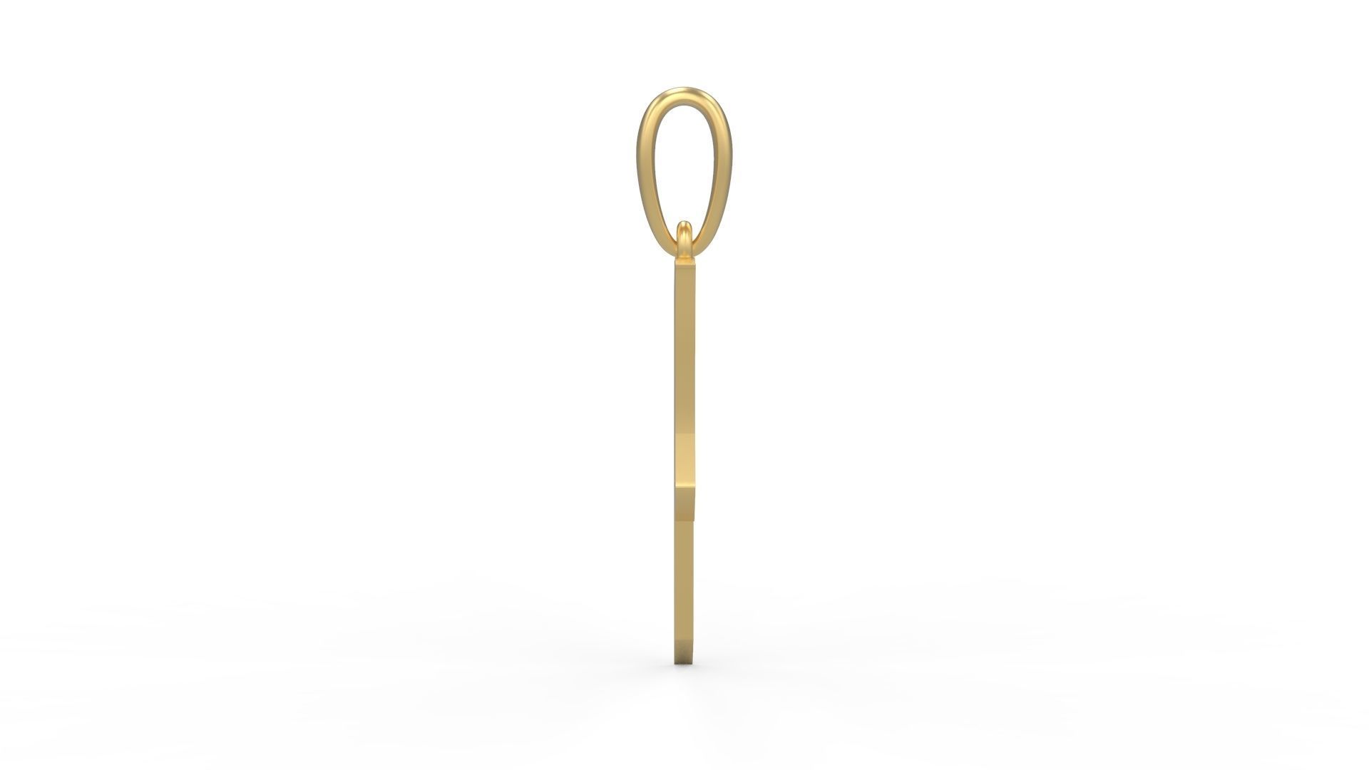 Initial Letters Pendant Marseille P 3D print model_2