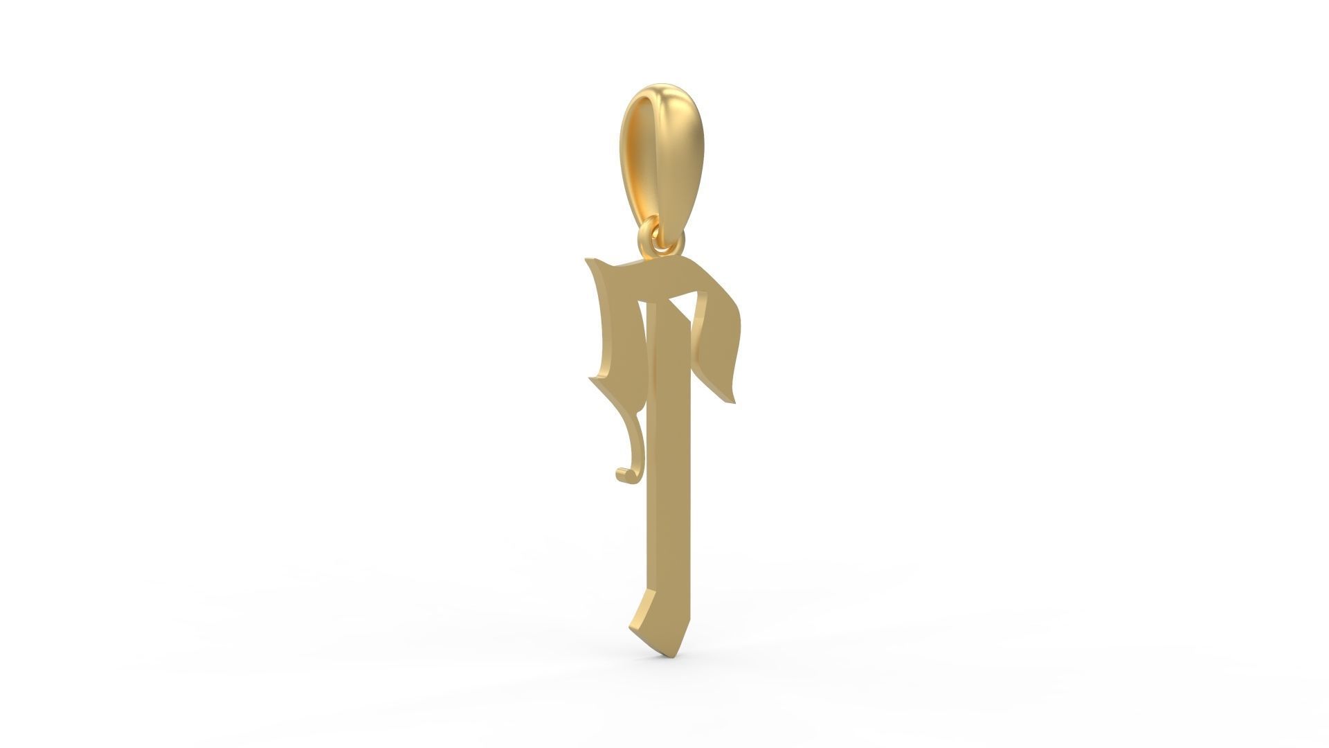 Initial Letters Pendant Marseille T 3D print model_3
