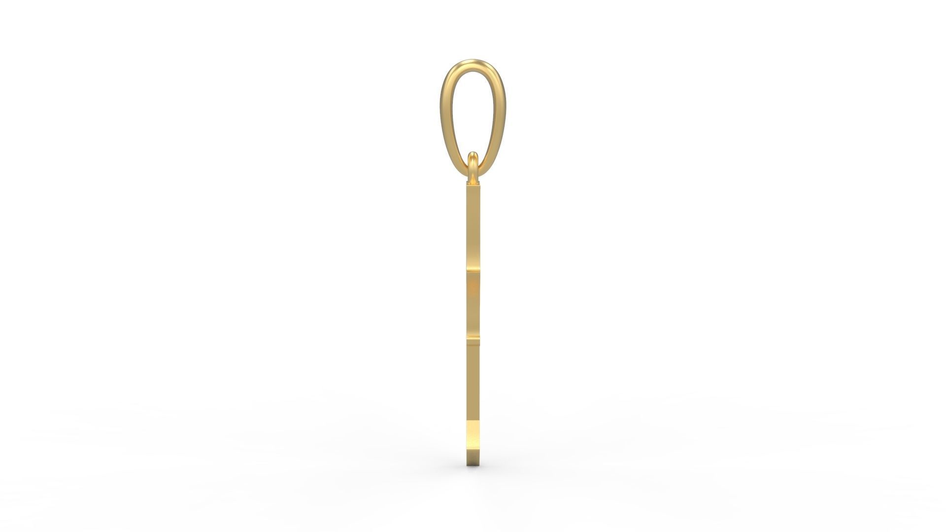 Initial Letters Pendant Marseille T 3D print model_2