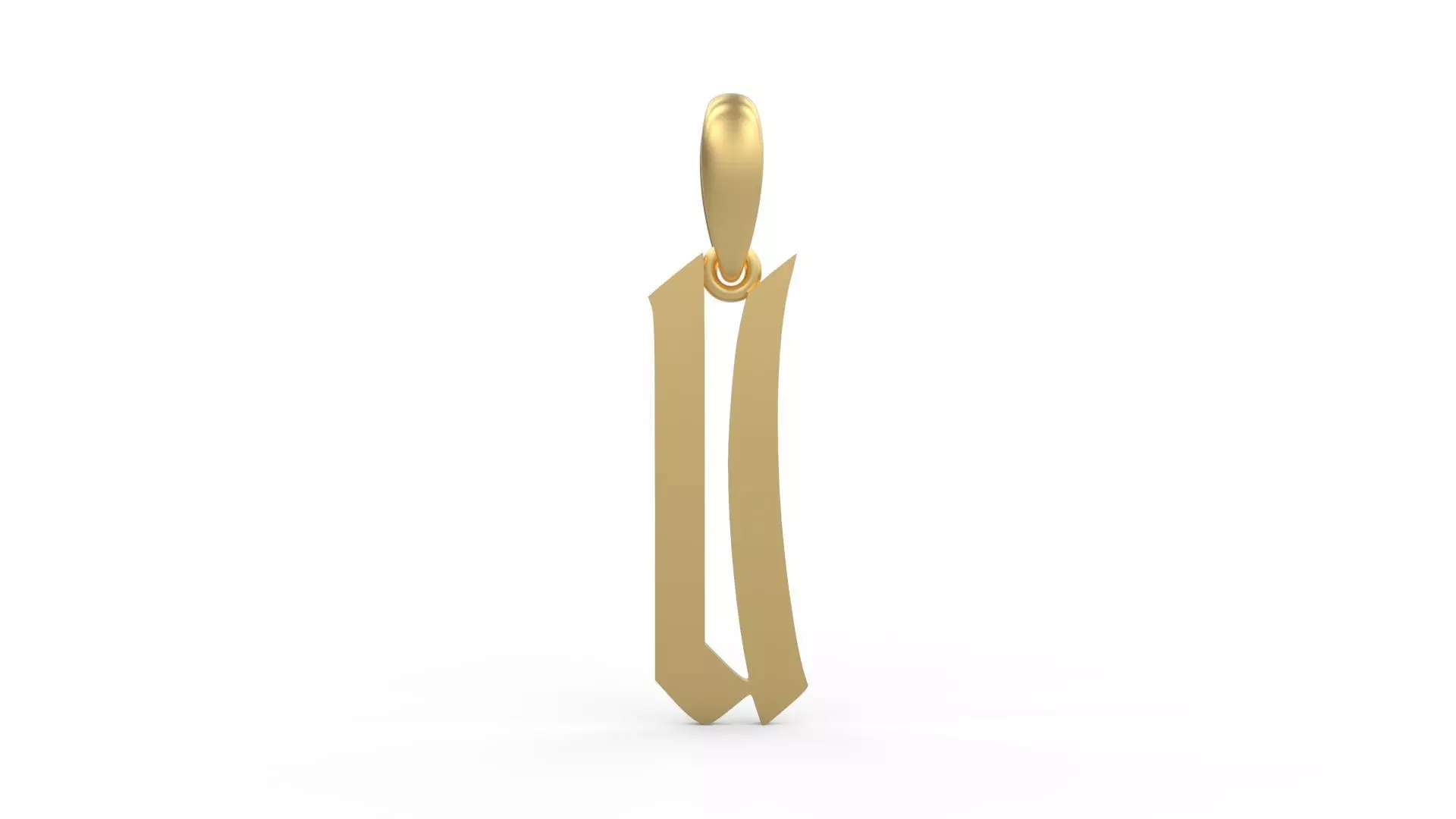 Initial Letters Pendant Marseille U 3D print model_0