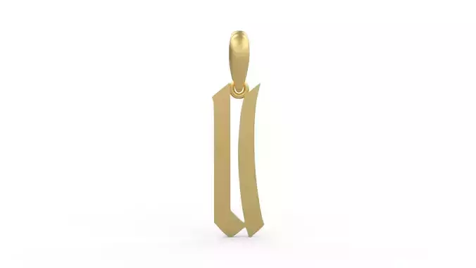 Initial Letters Pendant Marseille U 3D print model