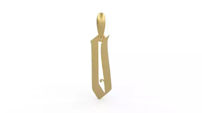 Initial Letters Pendant Marseille V 3D print model