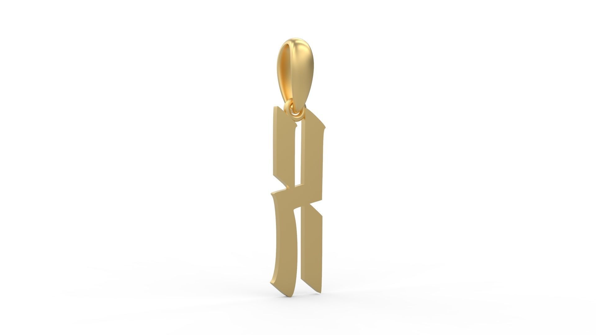 Initial Letters Pendant Marseille X 3D print model_3