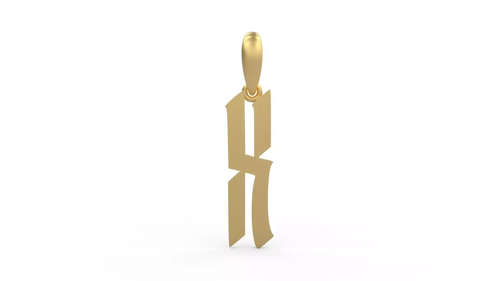 Initial Letters Pendant Marseille X 3D print model_0