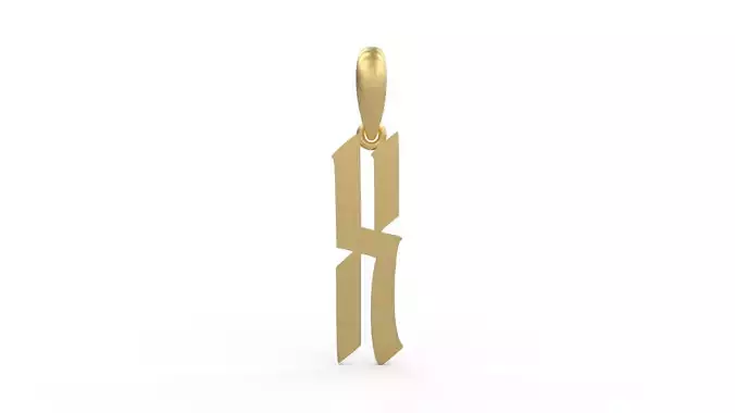 Initial Letters Pendant Marseille X 3D print model