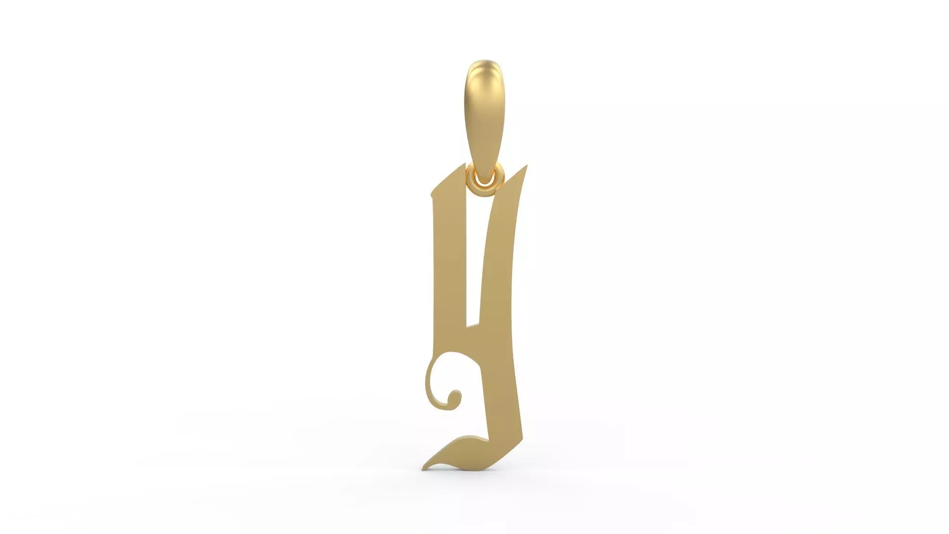 Initial Letters Pendant Marseille Y 3D print model_0