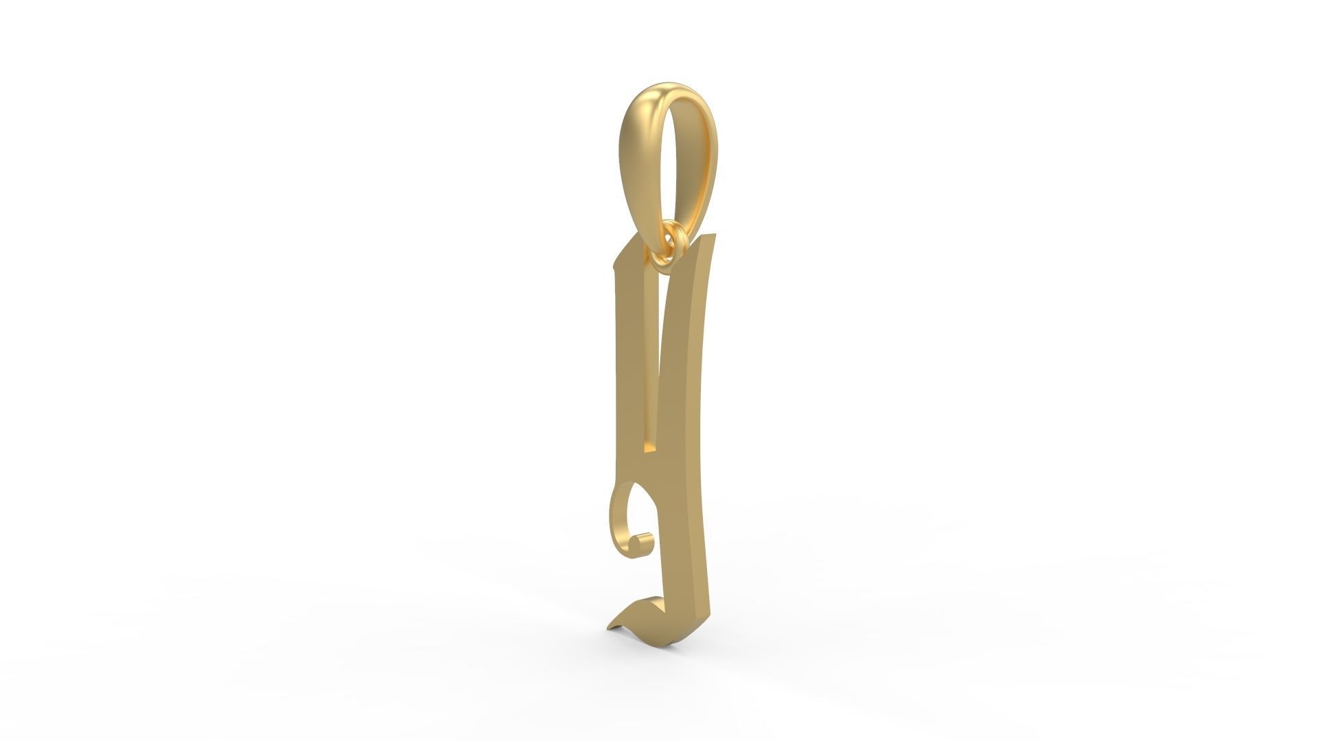 Initial Letters Pendant Marseille Y 3D print model_1