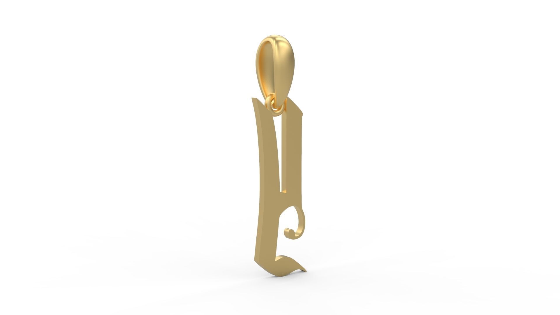 Initial Letters Pendant Marseille Y 3D print model_3