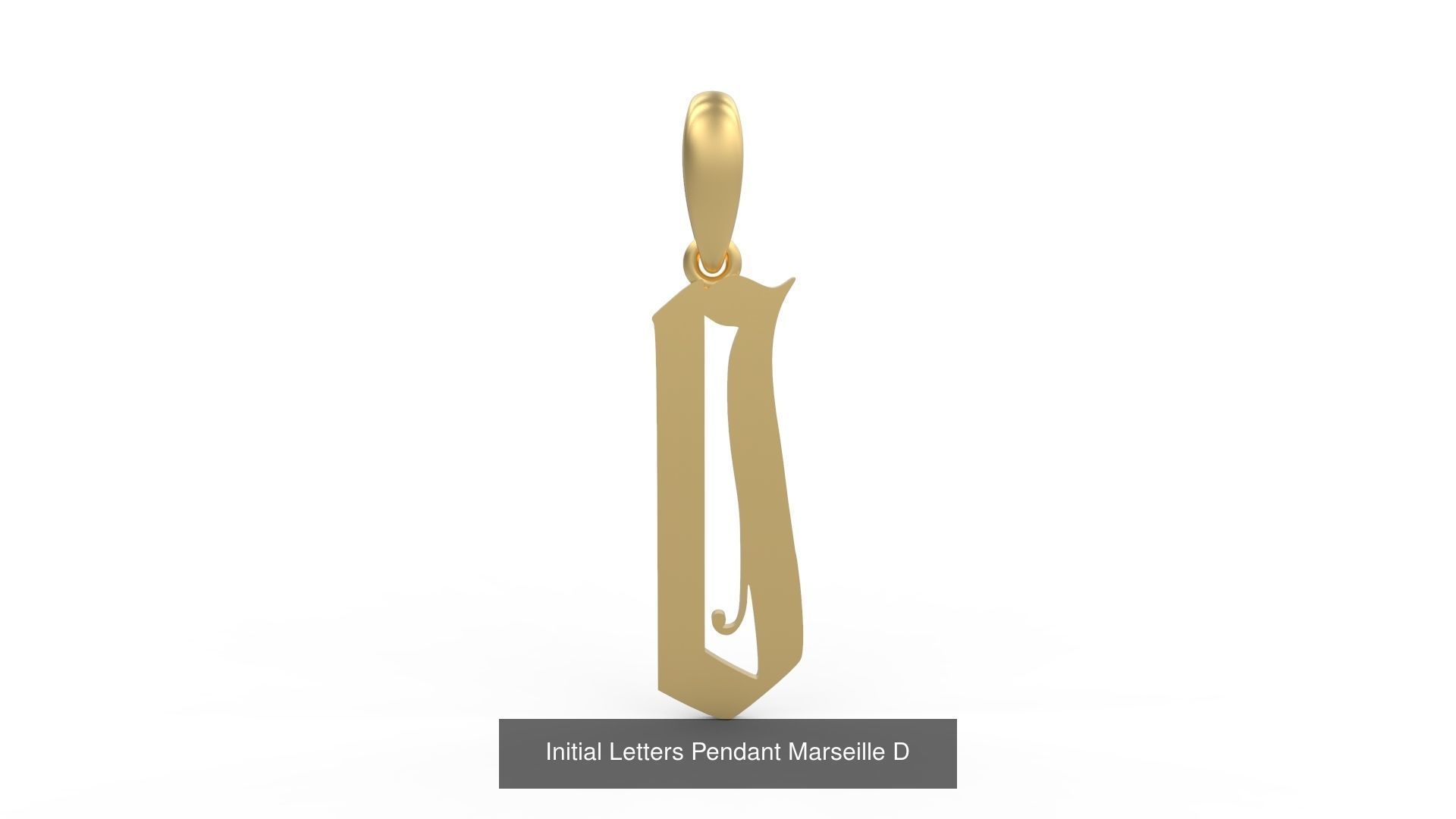 Initial Letters Pendant Alphabets Marseille 3D Model Collection_6