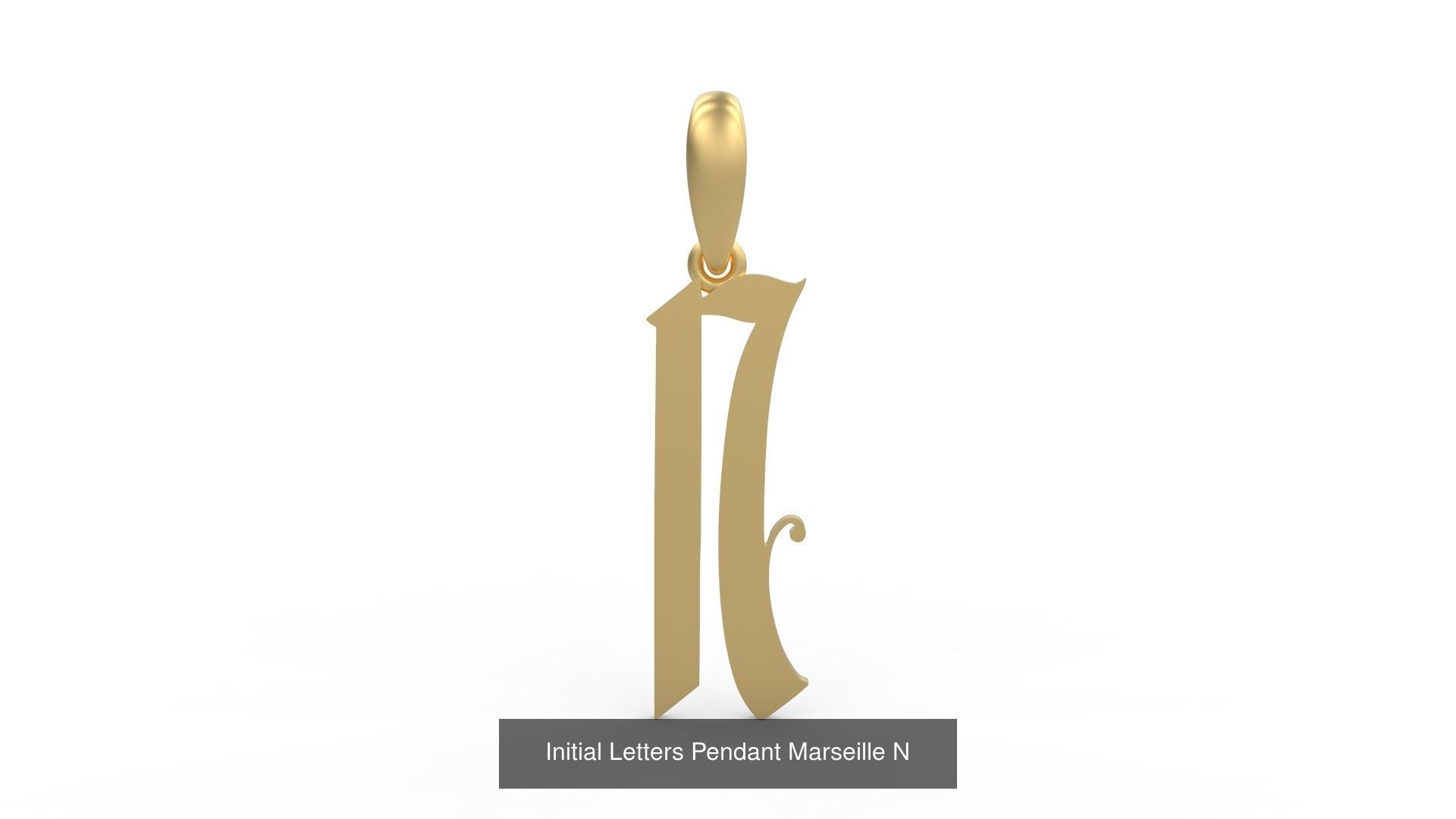 Initial Letters Pendant Alphabets Marseille 3D Model Collection_16
