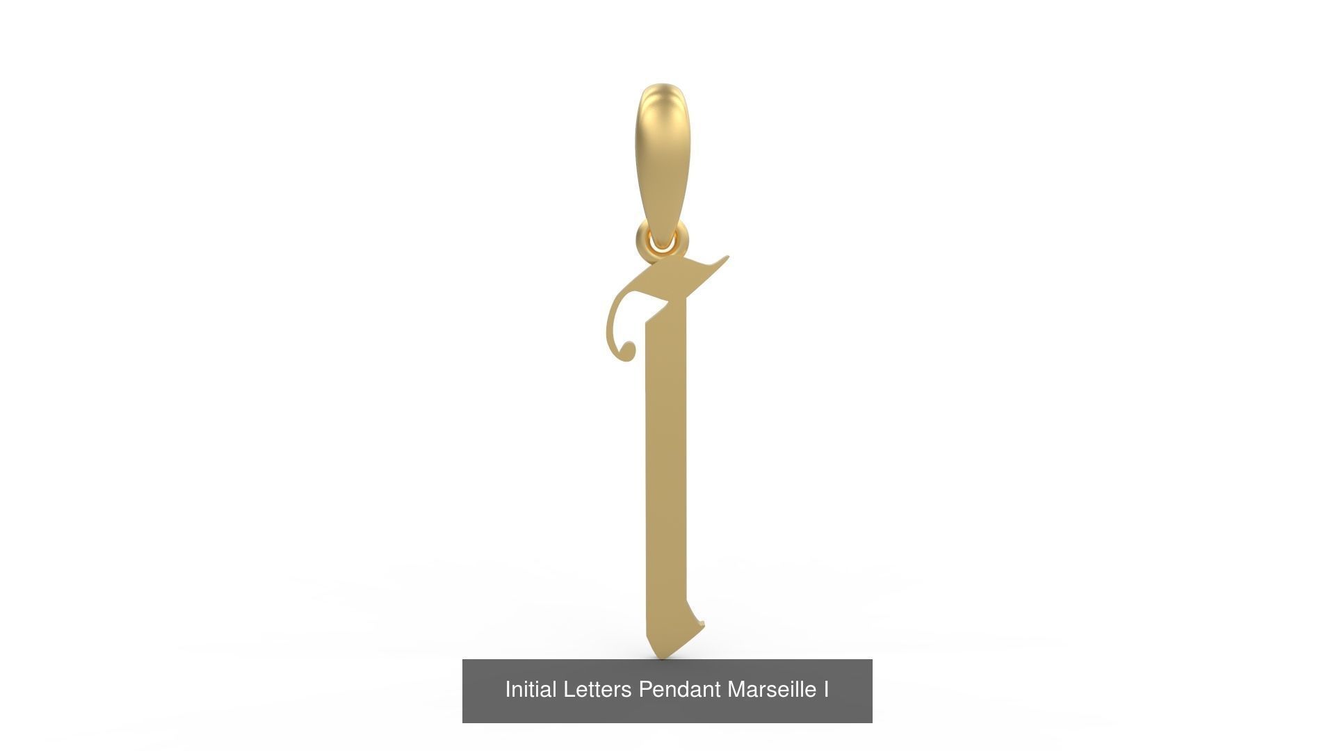 Initial Letters Pendant Alphabets Marseille 3D Model Collection_11