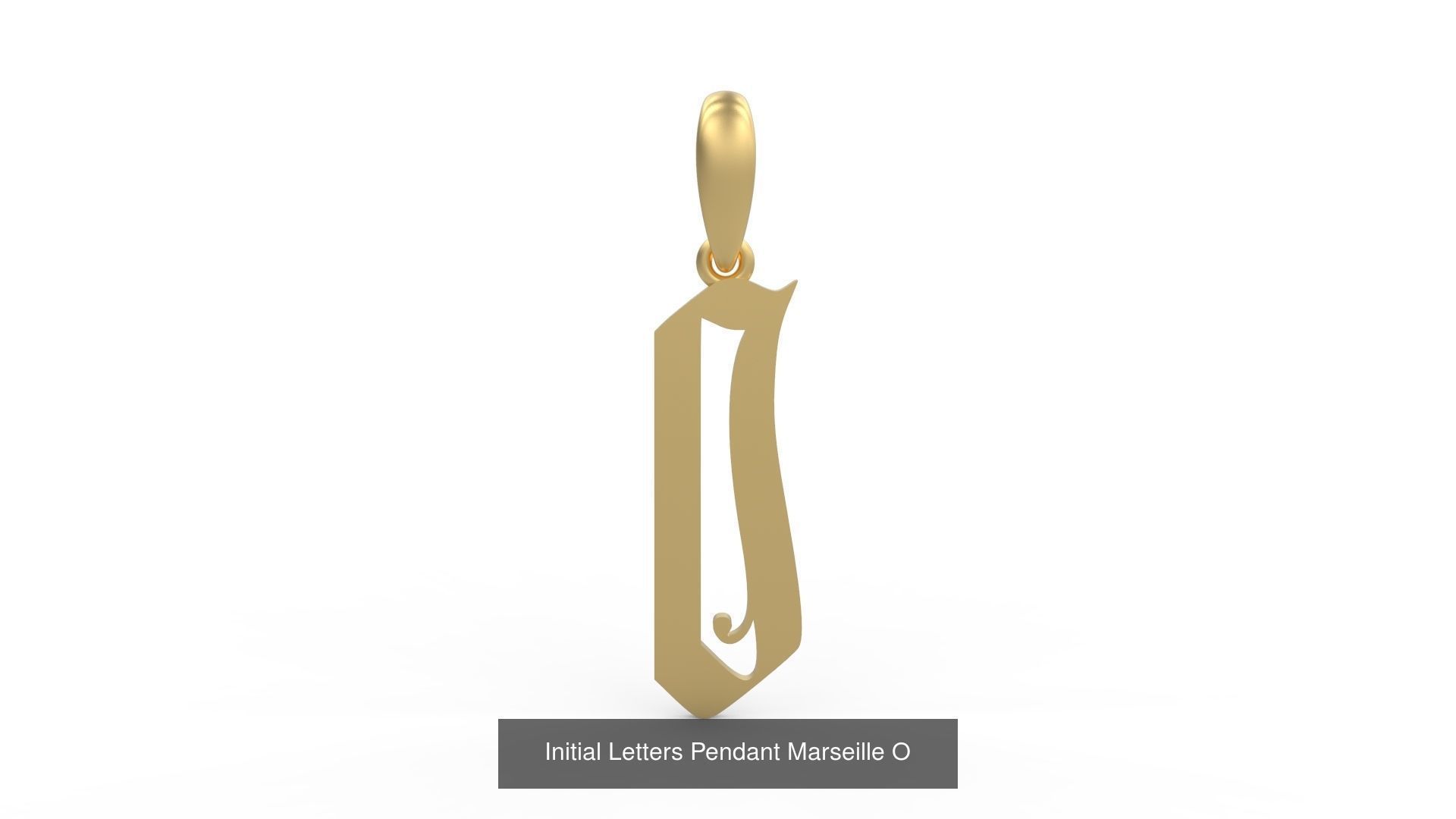 Initial Letters Pendant Alphabets Marseille 3D Model Collection_17