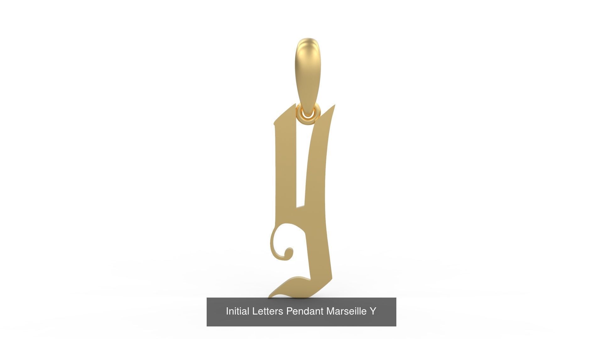 Initial Letters Pendant Alphabets Marseille 3D Model Collection_27