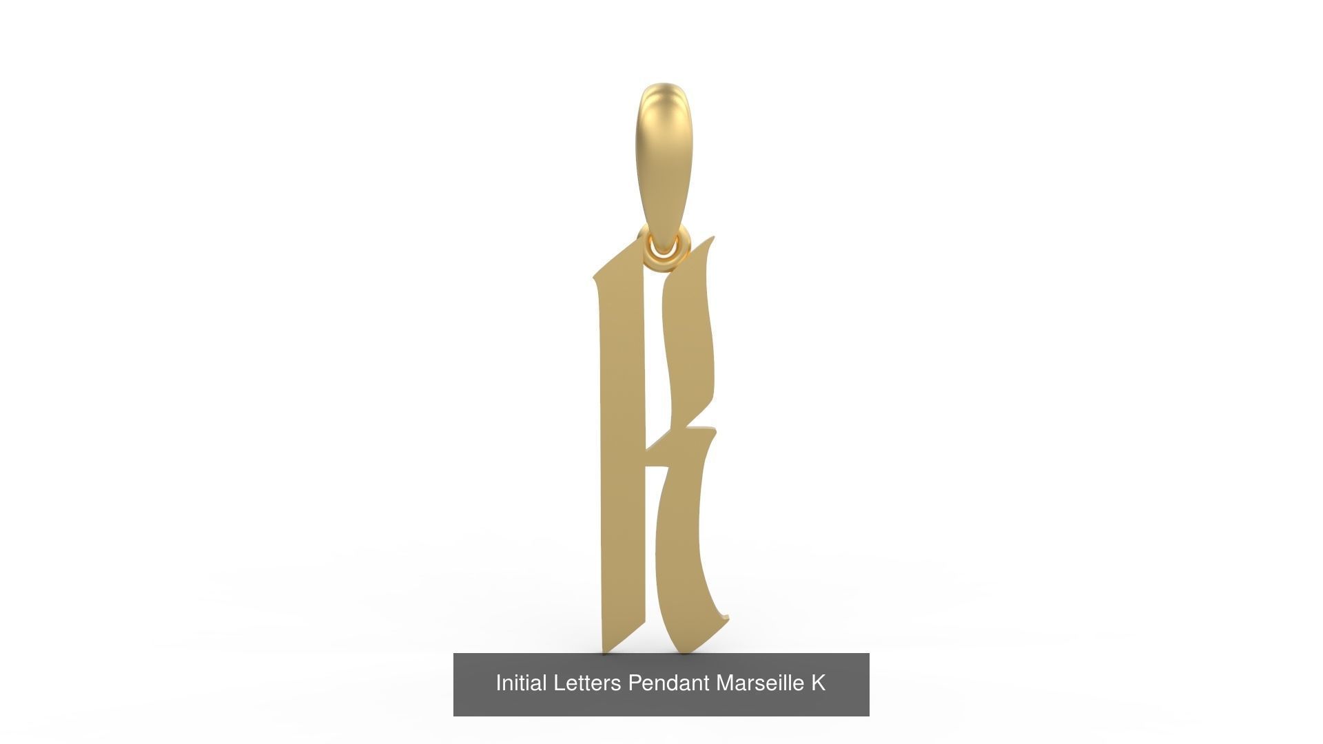 Initial Letters Pendant Alphabets Marseille 3D Model Collection_13