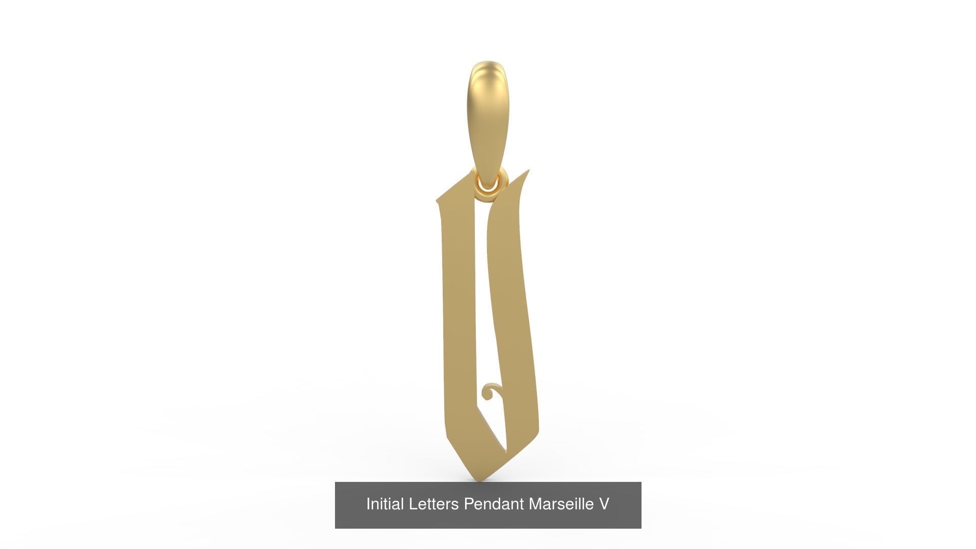 Initial Letters Pendant Alphabets Marseille 3D Model Collection_24