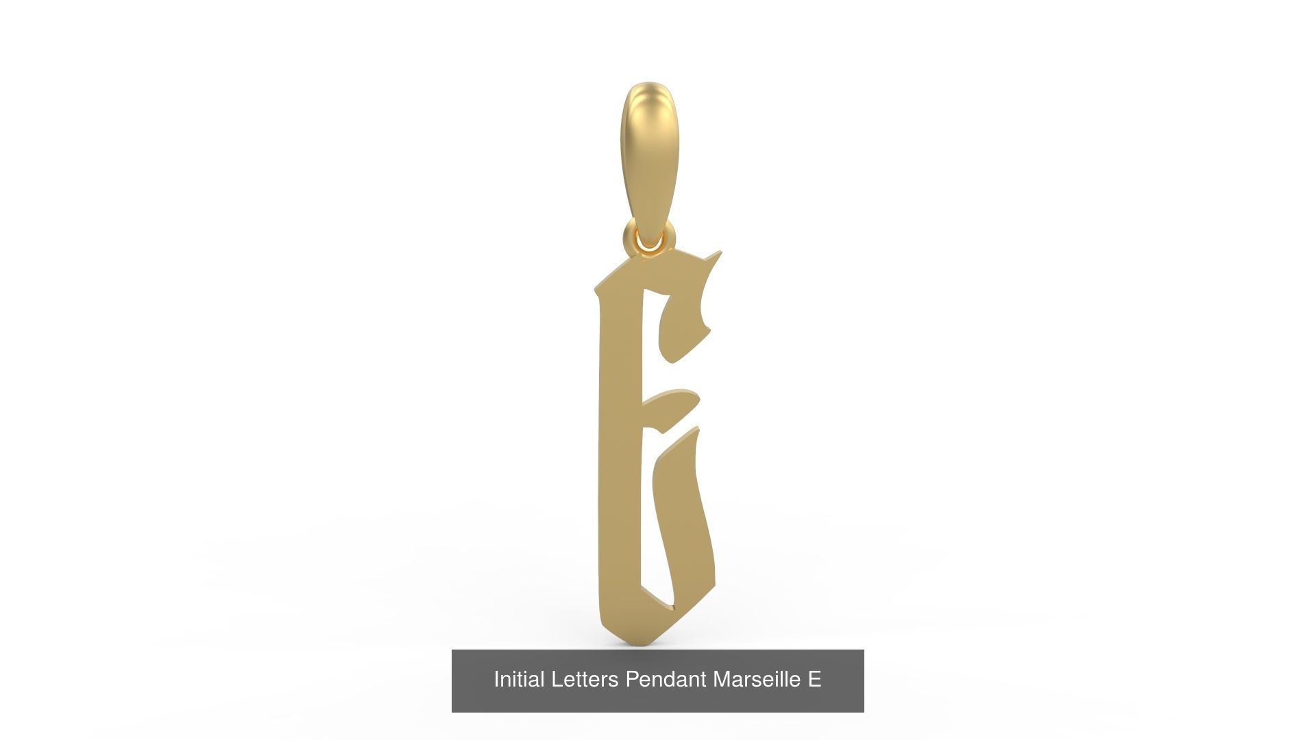 Initial Letters Pendant Alphabets Marseille 3D Model Collection_7
