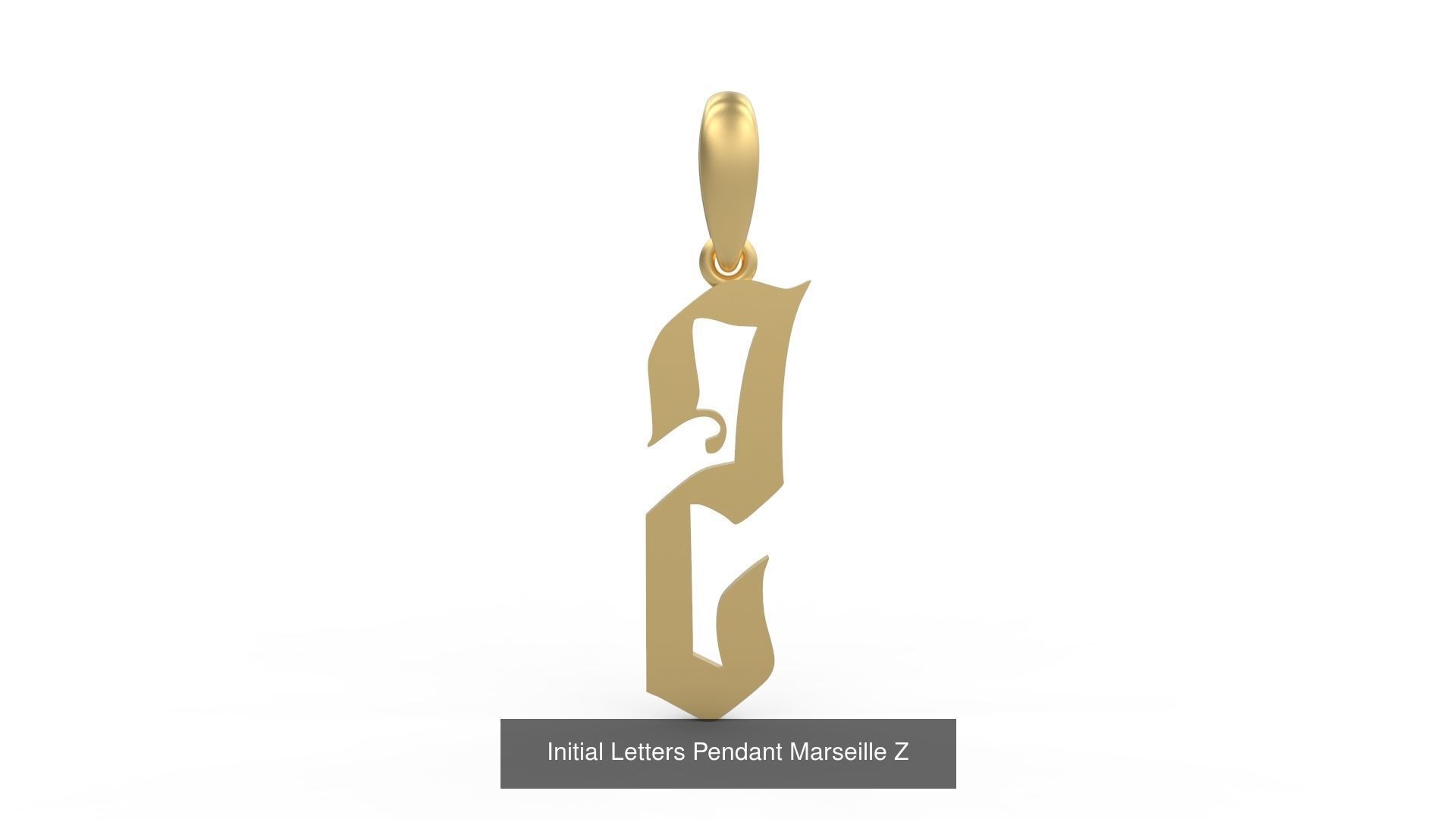 Initial Letters Pendant Alphabets Marseille 3D Model Collection_28