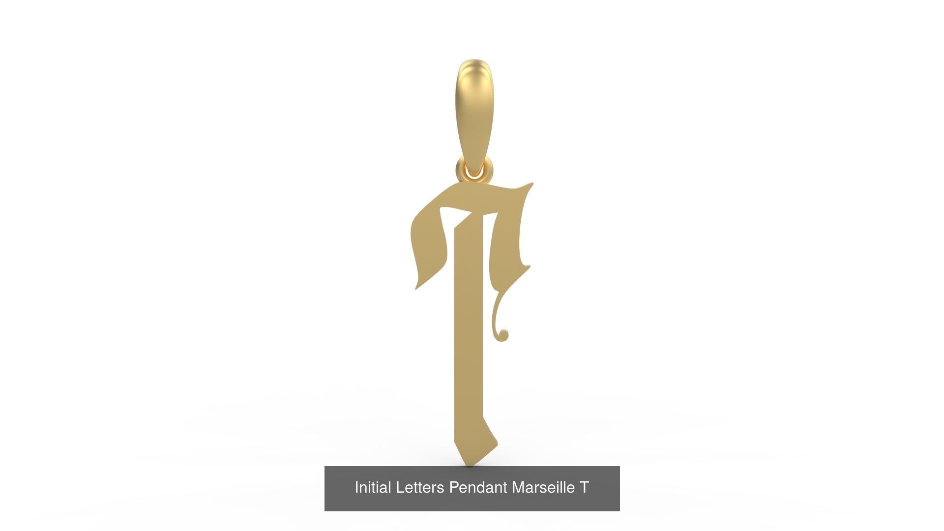 Initial Letters Pendant Alphabets Marseille 3D Model Collection_22