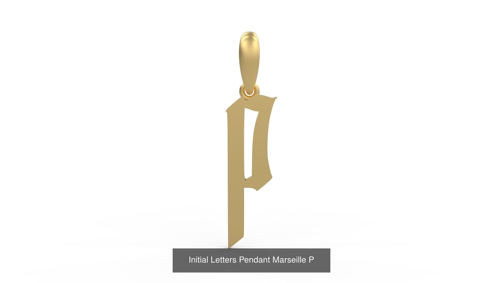 Initial Letters Pendant Alphabets Marseille 3D Model Collection_18