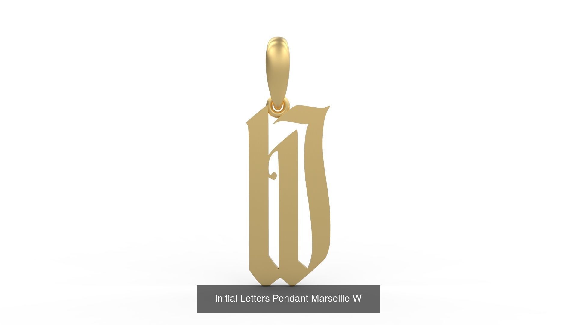 Initial Letters Pendant Alphabets Marseille 3D Model Collection_25