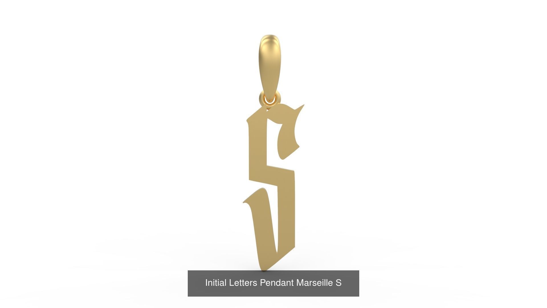 Initial Letters Pendant Alphabets Marseille 3D Model Collection_21