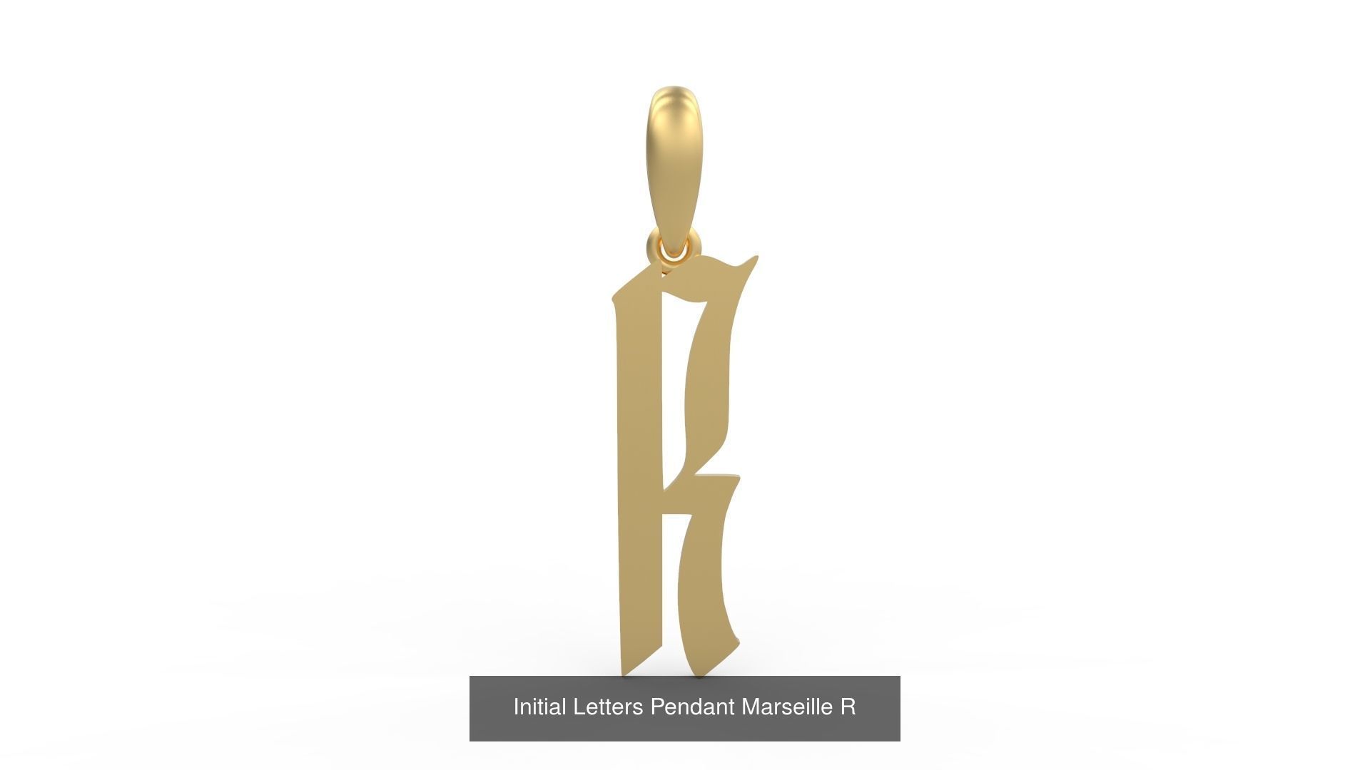 Initial Letters Pendant Alphabets Marseille 3D Model Collection_20