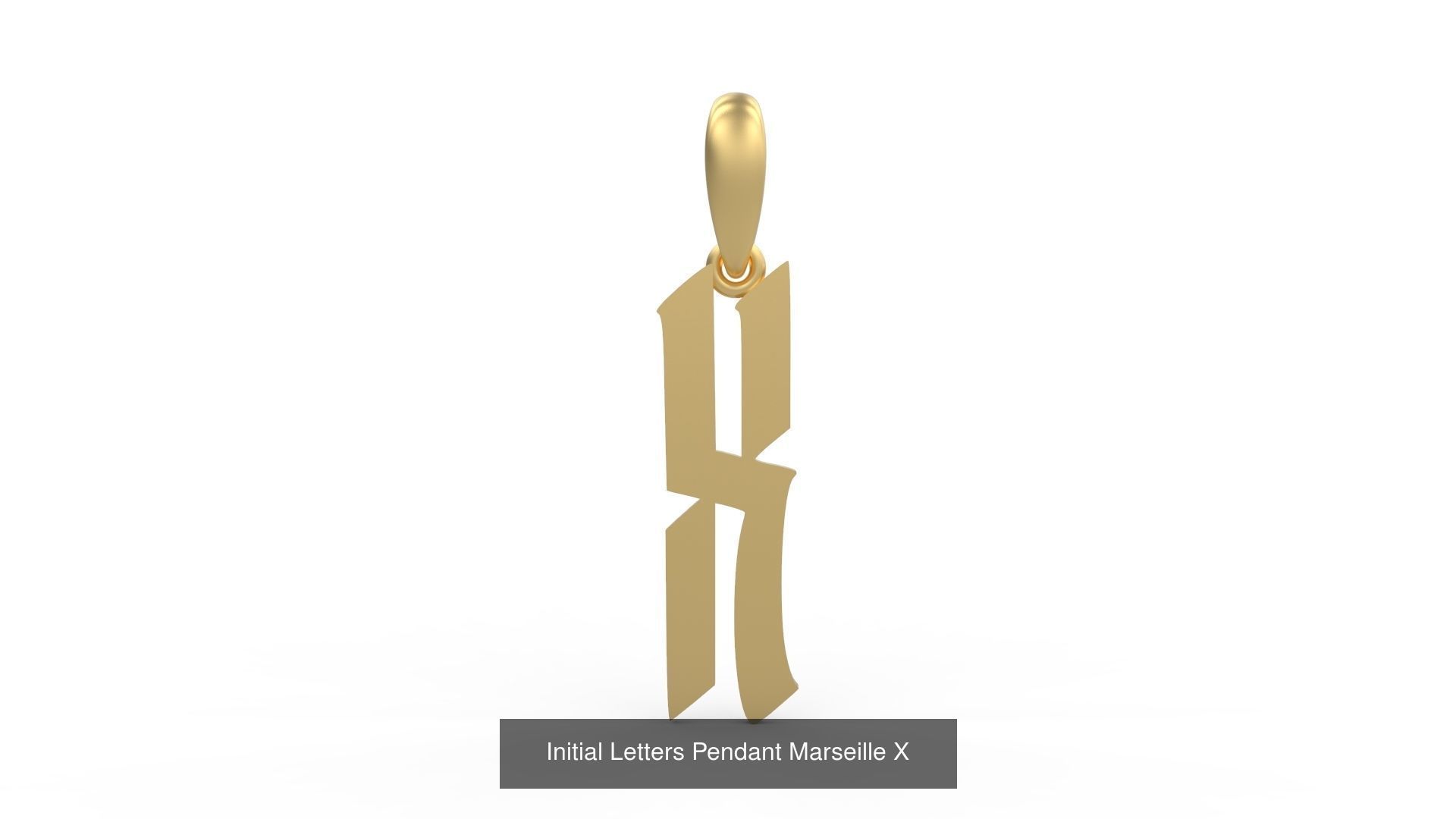 Initial Letters Pendant Alphabets Marseille 3D Model Collection_26