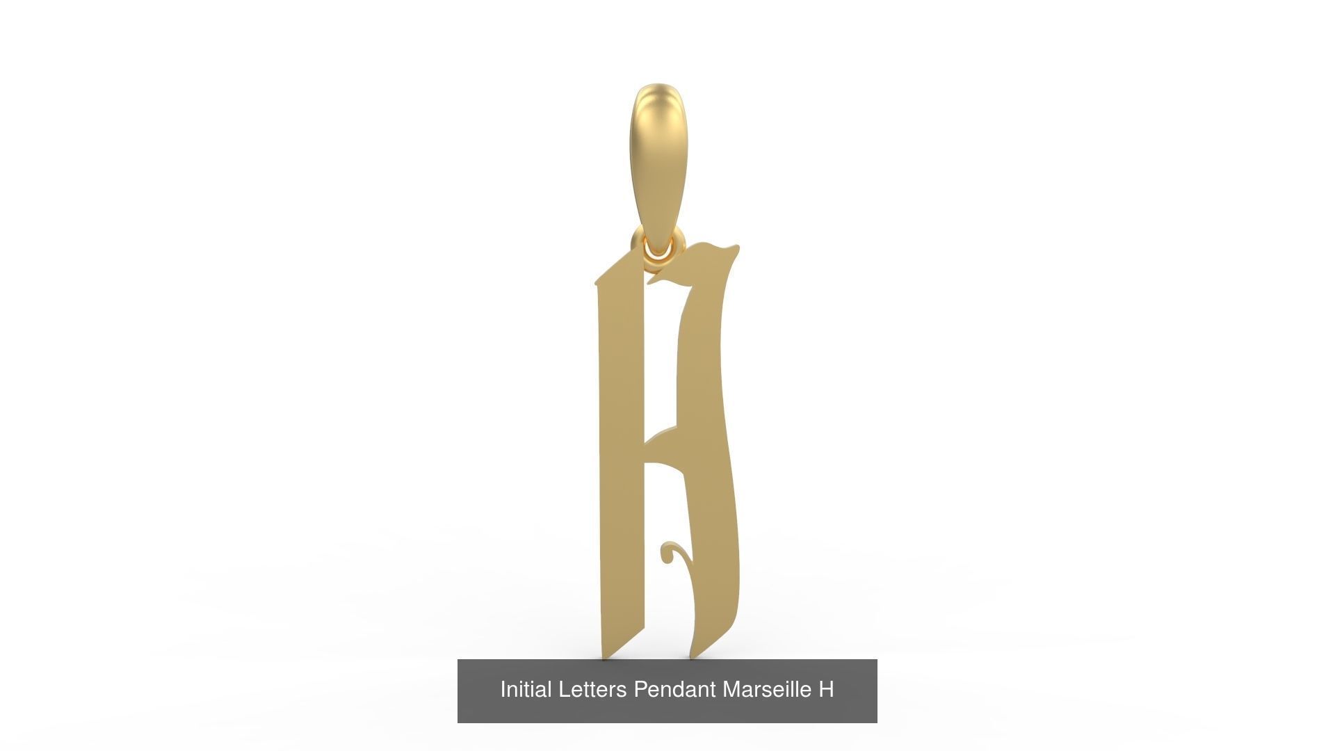 Initial Letters Pendant Alphabets Marseille 3D Model Collection_10
