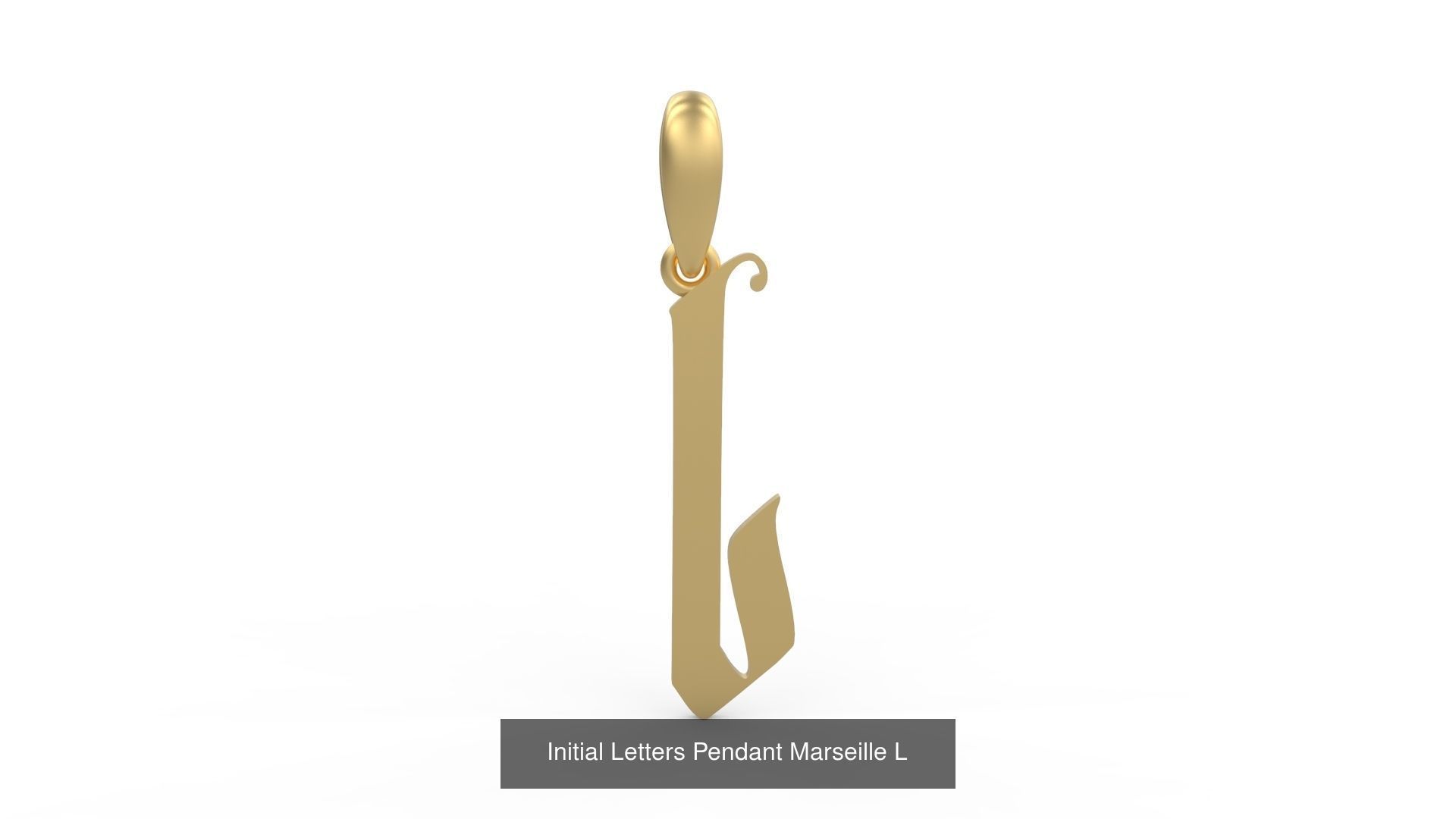 Initial Letters Pendant Alphabets Marseille 3D Model Collection_14