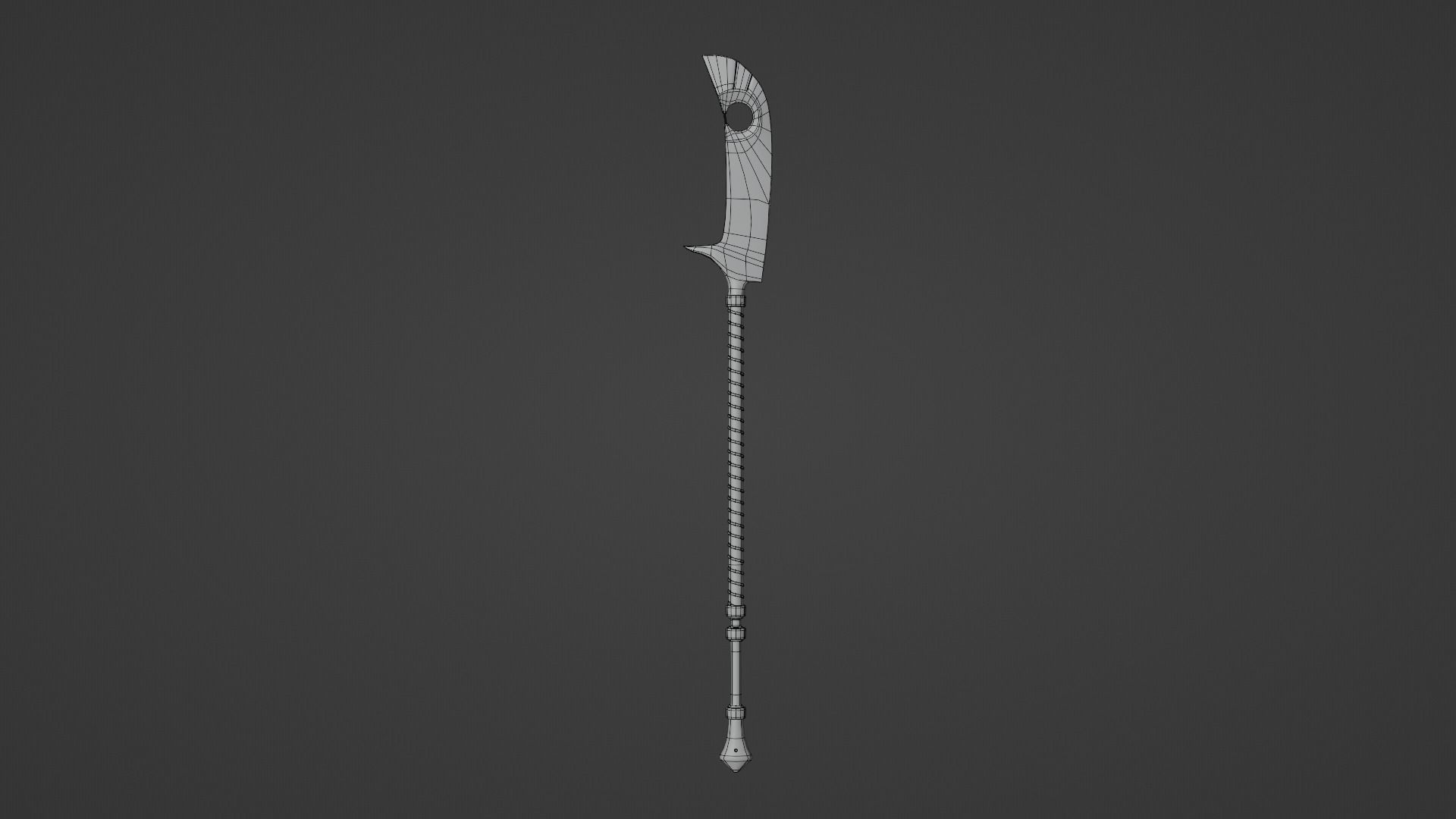 Glaive 32 Low-poly 3D model_3