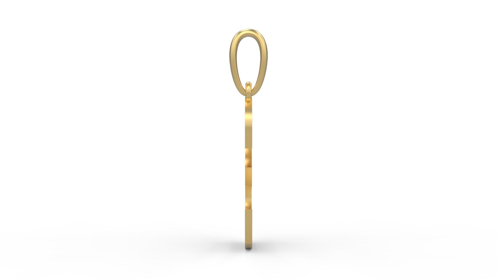 Initial Letters Pendant Matura E 3D print model_2