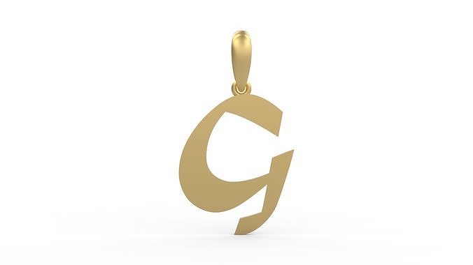Initial Letters Pendant Matura G 3D print model