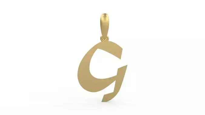 Initial Letters Pendant Matura G