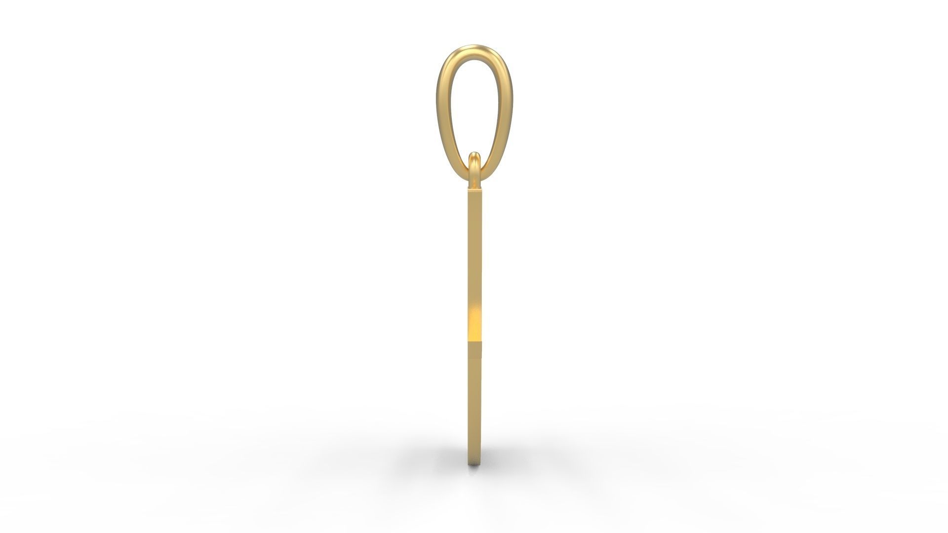 Initial Letters Pendant Matura J 3D print model_2