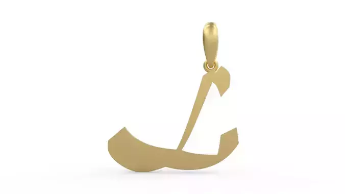 Initial Letters Pendant Matura L 3D print model
