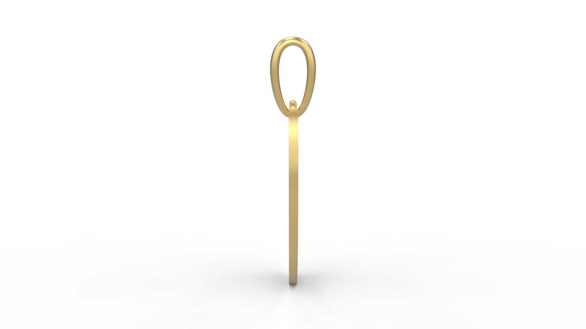 Initial Letters Pendant Matura O 3D print model_2