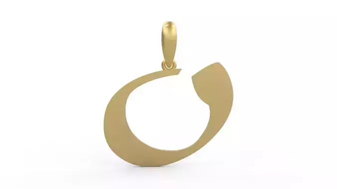 Initial Letters Pendant Matura O 3D print model