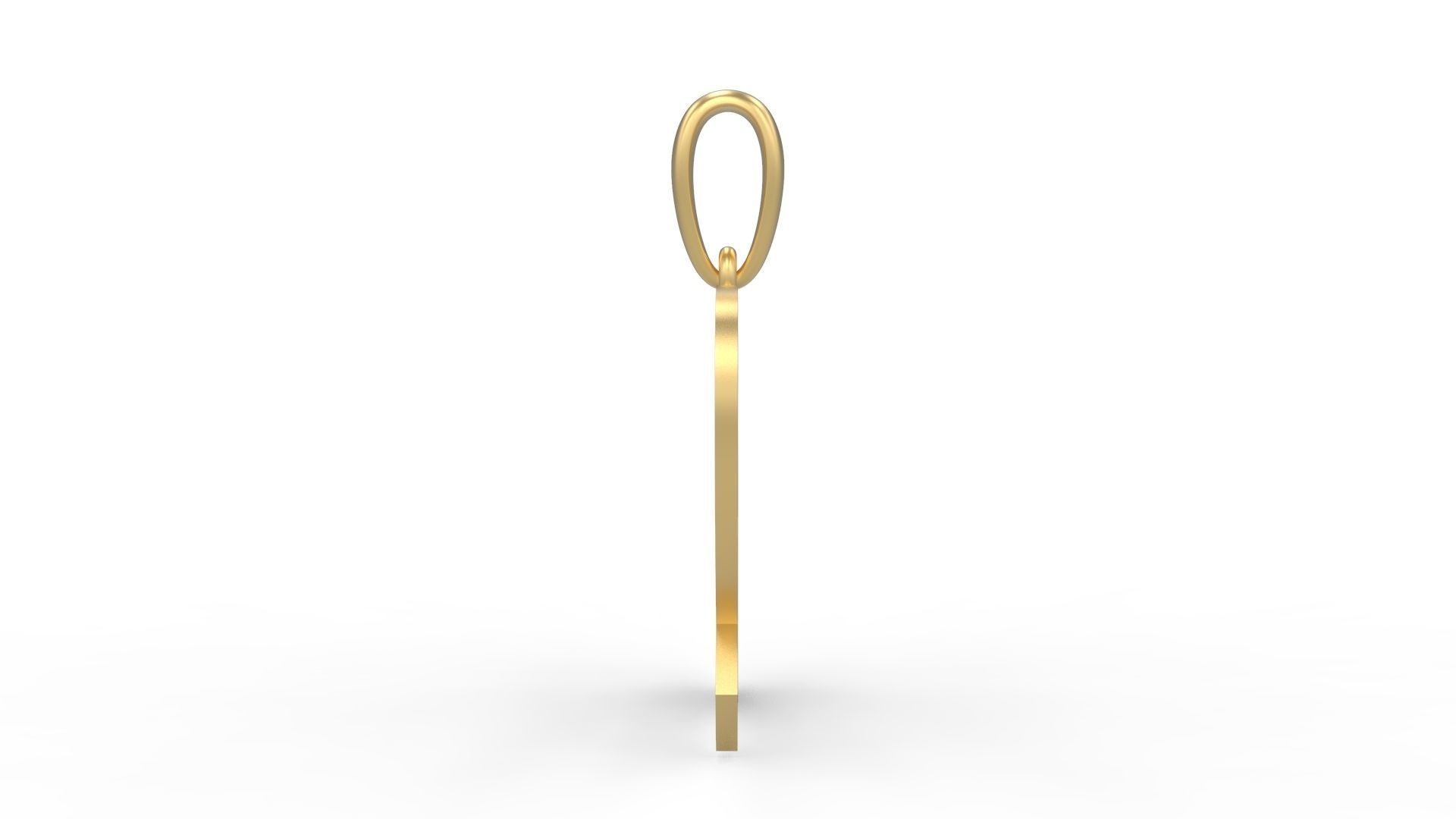 Initial Letters Pendant Matura Q 3D print model_2