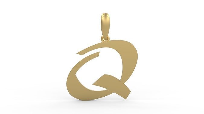 Initial Letters Pendant Matura Q 3D print model