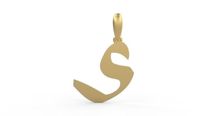 Initial Letters Pendant Matura S 3D print model