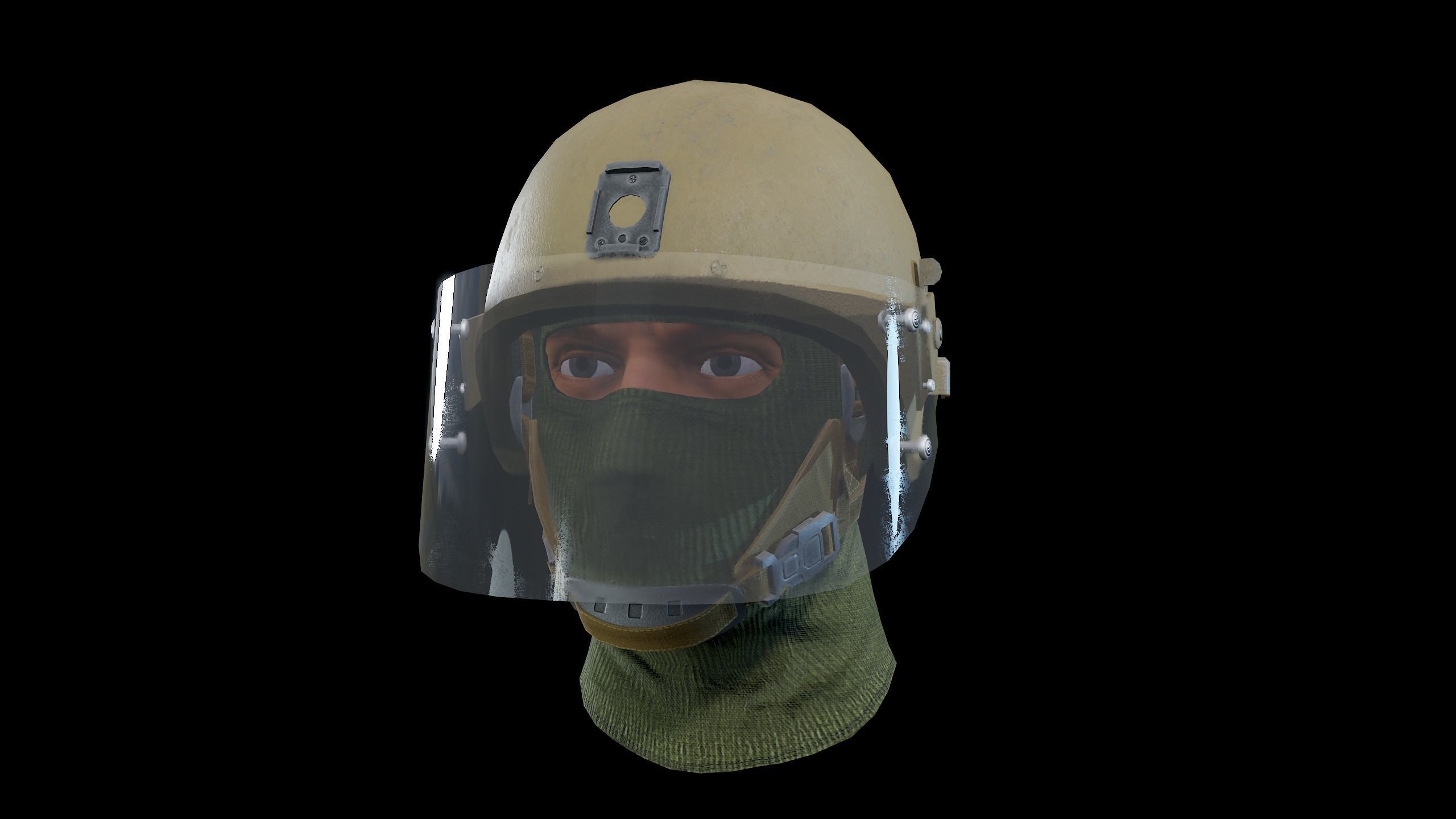 Helmet ZSH-1-2 Low-poly 3D model_10