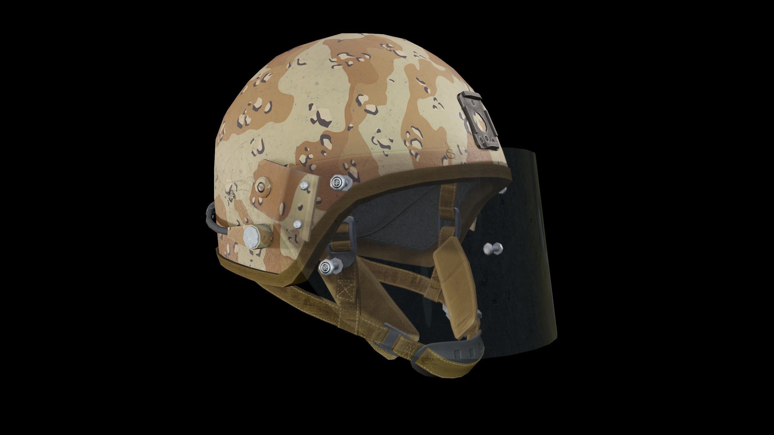 Helmet ZSH-1-2 Low-poly 3D model_14