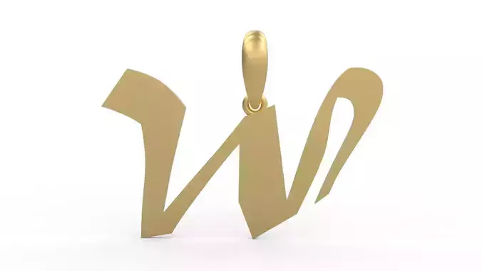 Initial Letters Pendant Matura W
