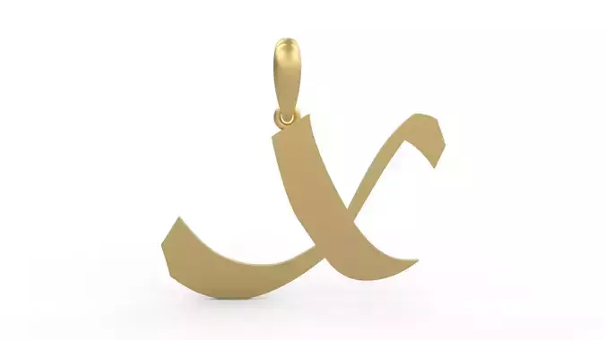 Initial Letters Pendant Matura X
